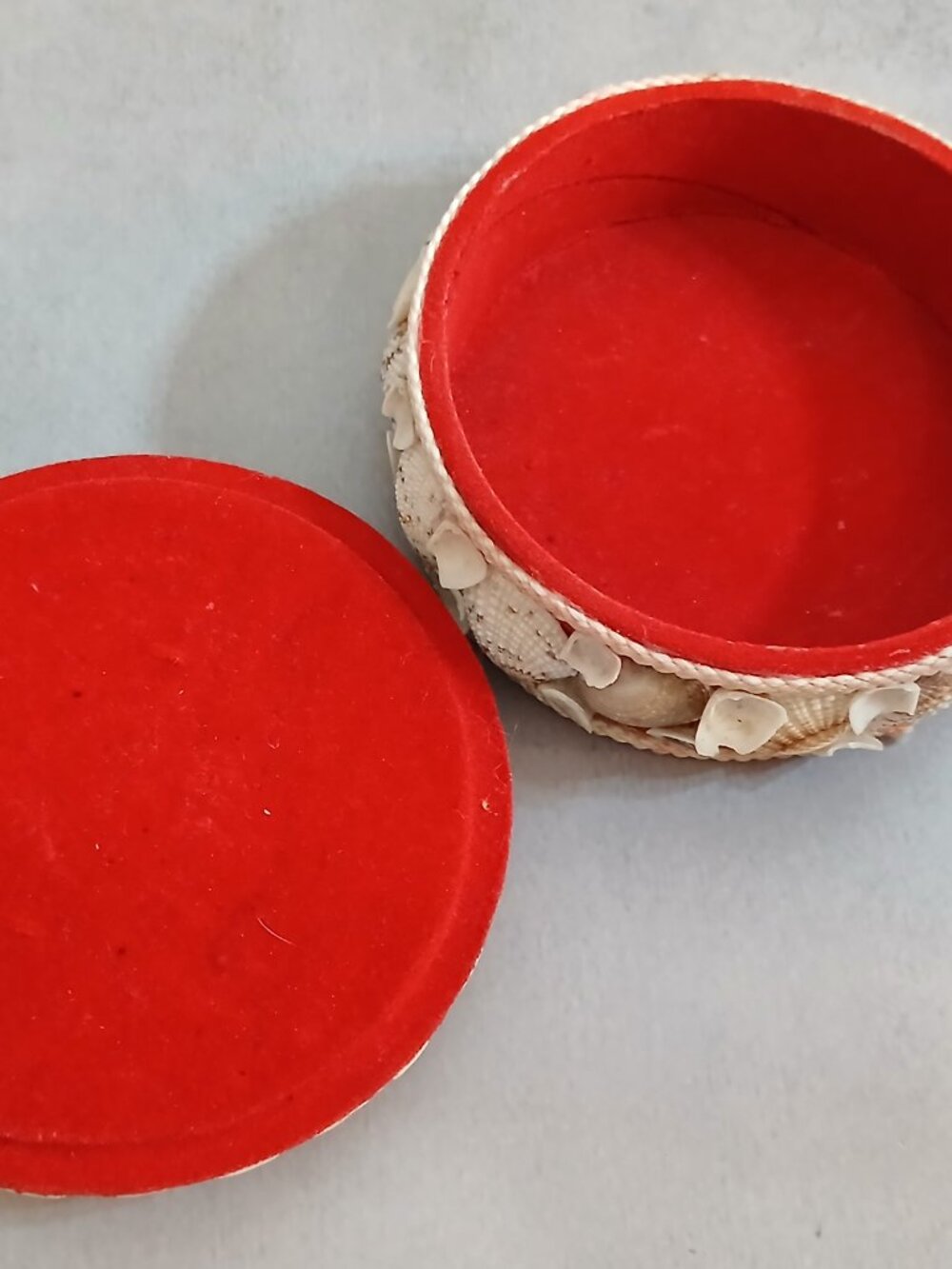 Two Vintage Handmade Seashell Decorated Trinket Boxes-Coastal-Nautical - Picture 7 of 10